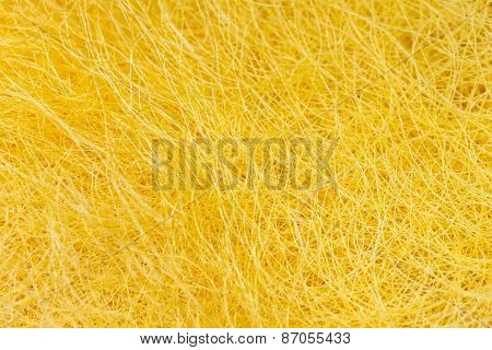 Silk Yarn From Yellow Cocoons Of The Silk Worm