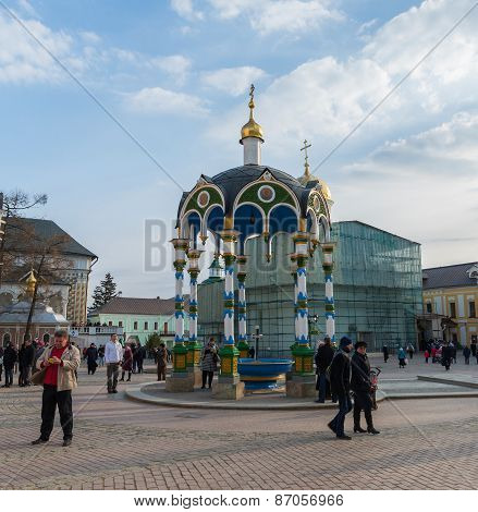 Sergiev Posad, Russia - March 28, 2015. The Great Trinity Monastery In Sergiyev Posad Near Moscow. G