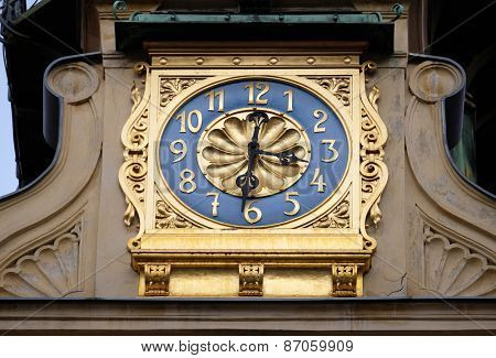 GRAZ, AUSTRIA - JANUARY 10, 2015: Glockenspiel clock in Graz, Styria, Austria on January 10, 2015.