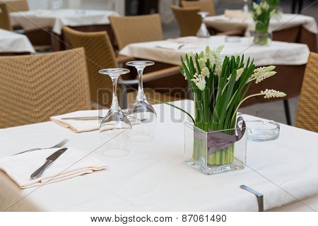 Table at a Restaurant In Venice