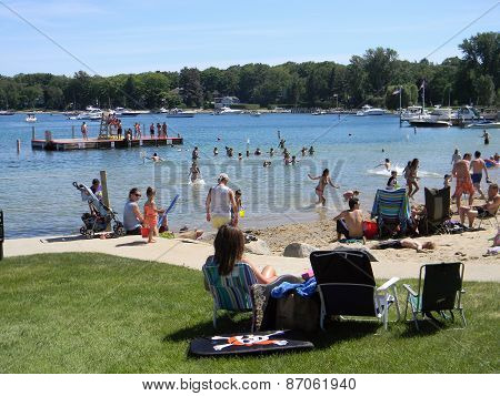 Zorn Park Beach,Harbor Springs, Michigan