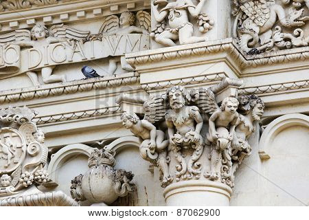 Santa Croce Baroque Church In Lecce
