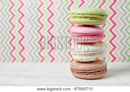 French Macaroons dessert
