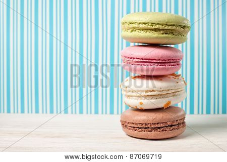 French Macaroons .dessert