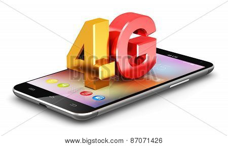 4G LTE wireless technology concept