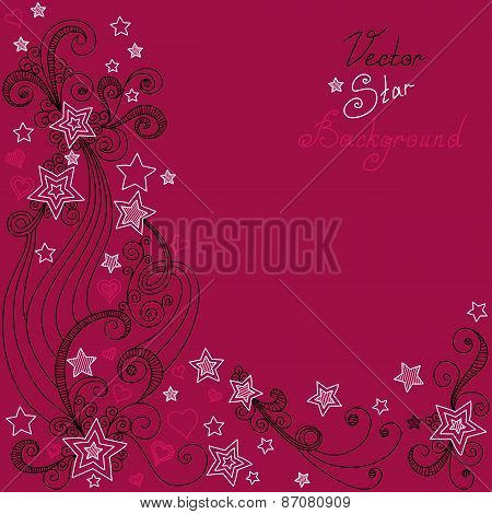 vector red star pattern