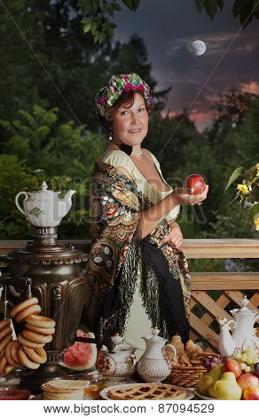 Portrait Of Mature Woman At Dusk