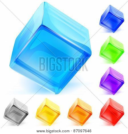 Opaque Glass Cubes