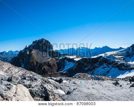 Panorama View Of The Alps