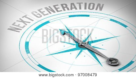 The word next generation against compass