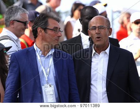 Jean Van De Velde And Patrick Kron, The Golf French Open 2015