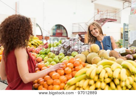 Women Trading Fruits