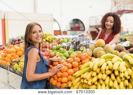 Women Trading Fruits
