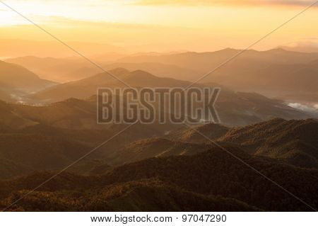 Phu Chi Phur Viewpoint ,mae Hong Son Northern, Thailand.
