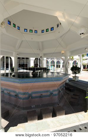 Ablution of Sultan Haji Ahmad Shah Mosque a.k.a UIA Mosque in Gombak, Malaysia
