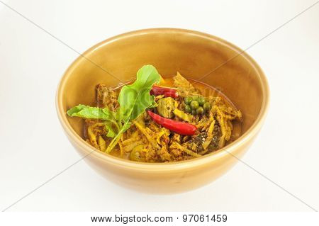 Curry Spicy Vegelable And Fish Grill