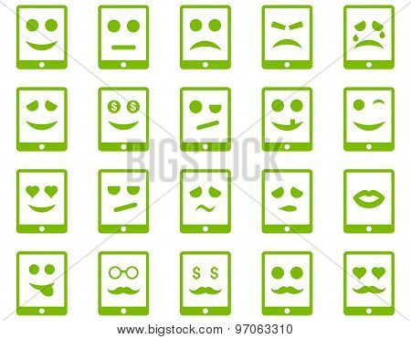 Emotion mobile tablet icons