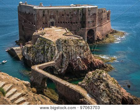 Fort  St John Baptist In Berlenga Island, Portugal