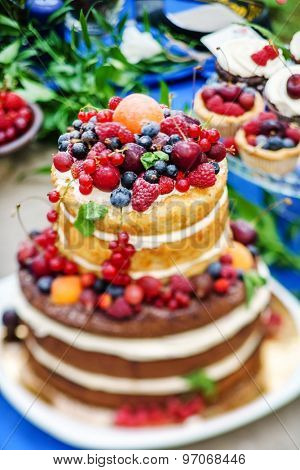 wedding naked cake