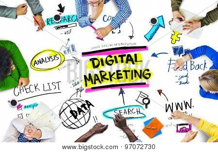 Digital Marketing Branding Strategy Online Media Concept