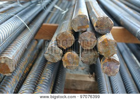 Hot rolled deformed steel bars a.k.a. steel reinforcement bar