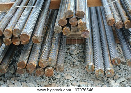 Hot rolled deformed steel bars a.k.a. steel reinforcement bar