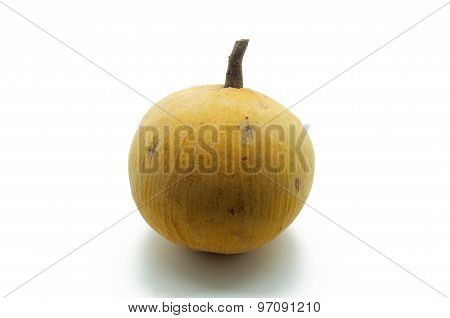 Santol fruit isolated on white background