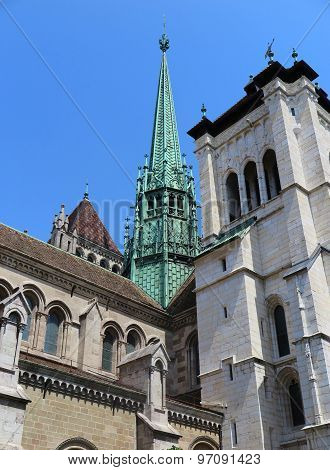 St Pierre Cathedral In Geneva