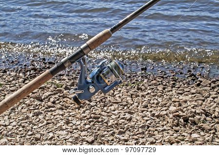 The Coil On A Spinning Rod For Fishing
