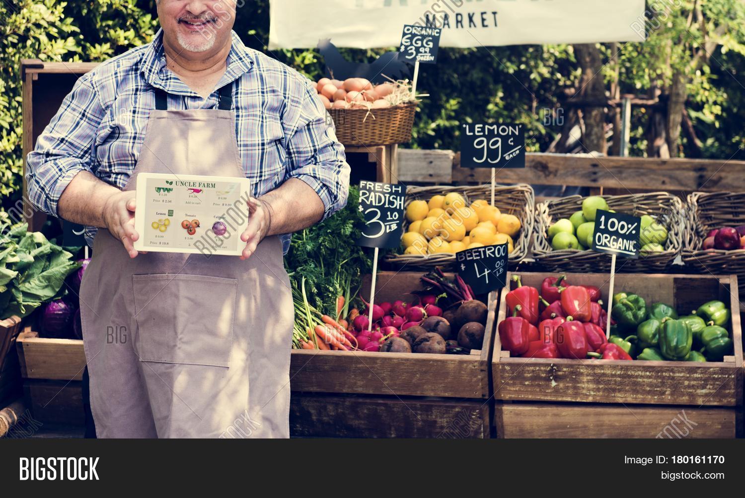 Owner Fresh Grocery Image & Photo (Free Trial) Bigstock