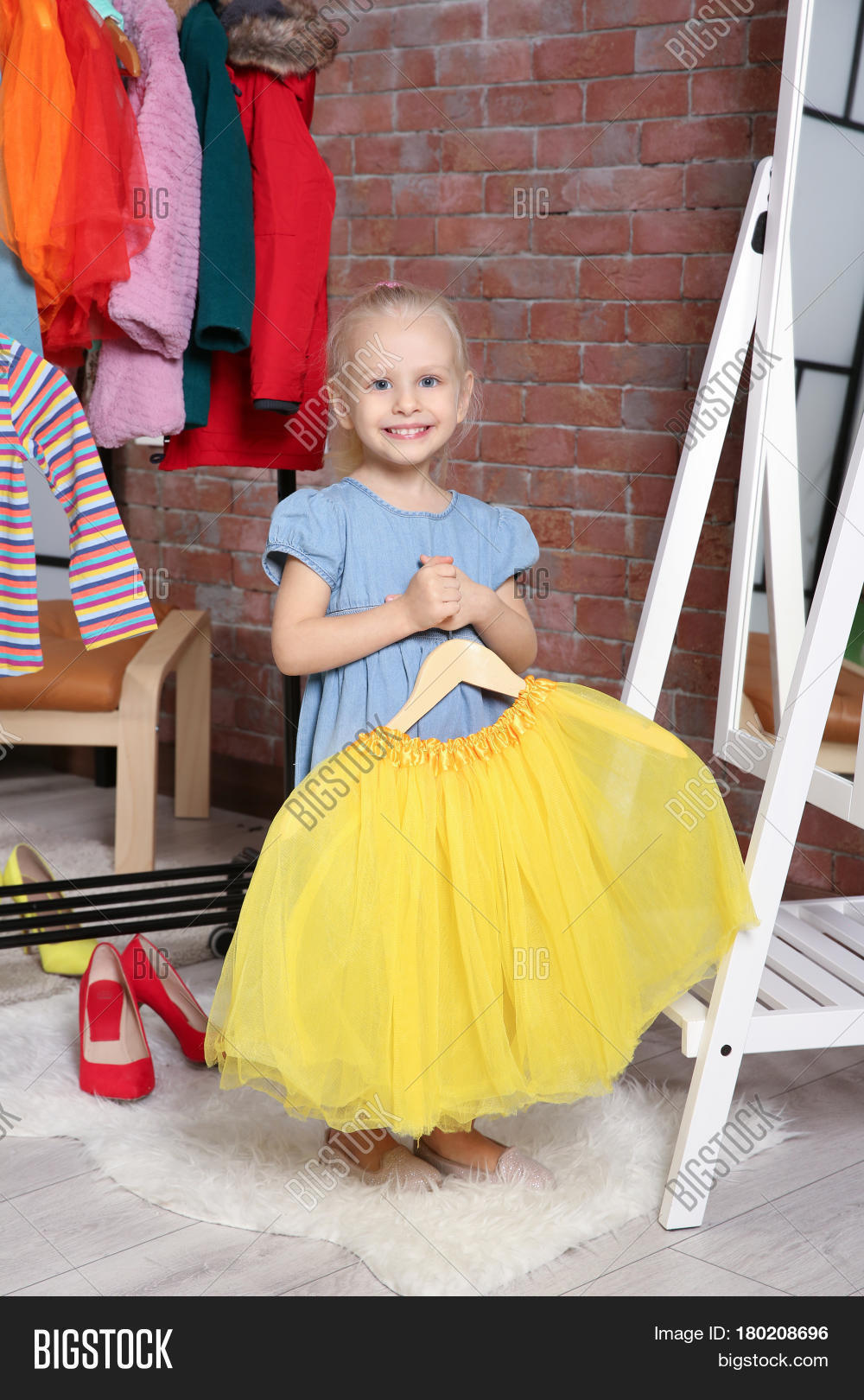 Cute Little Girl Skirt Image & Photo (Free Trial) Bigstock