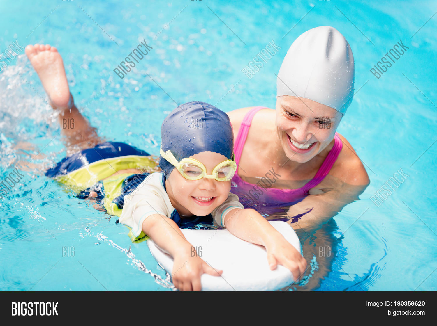 learning how to swim