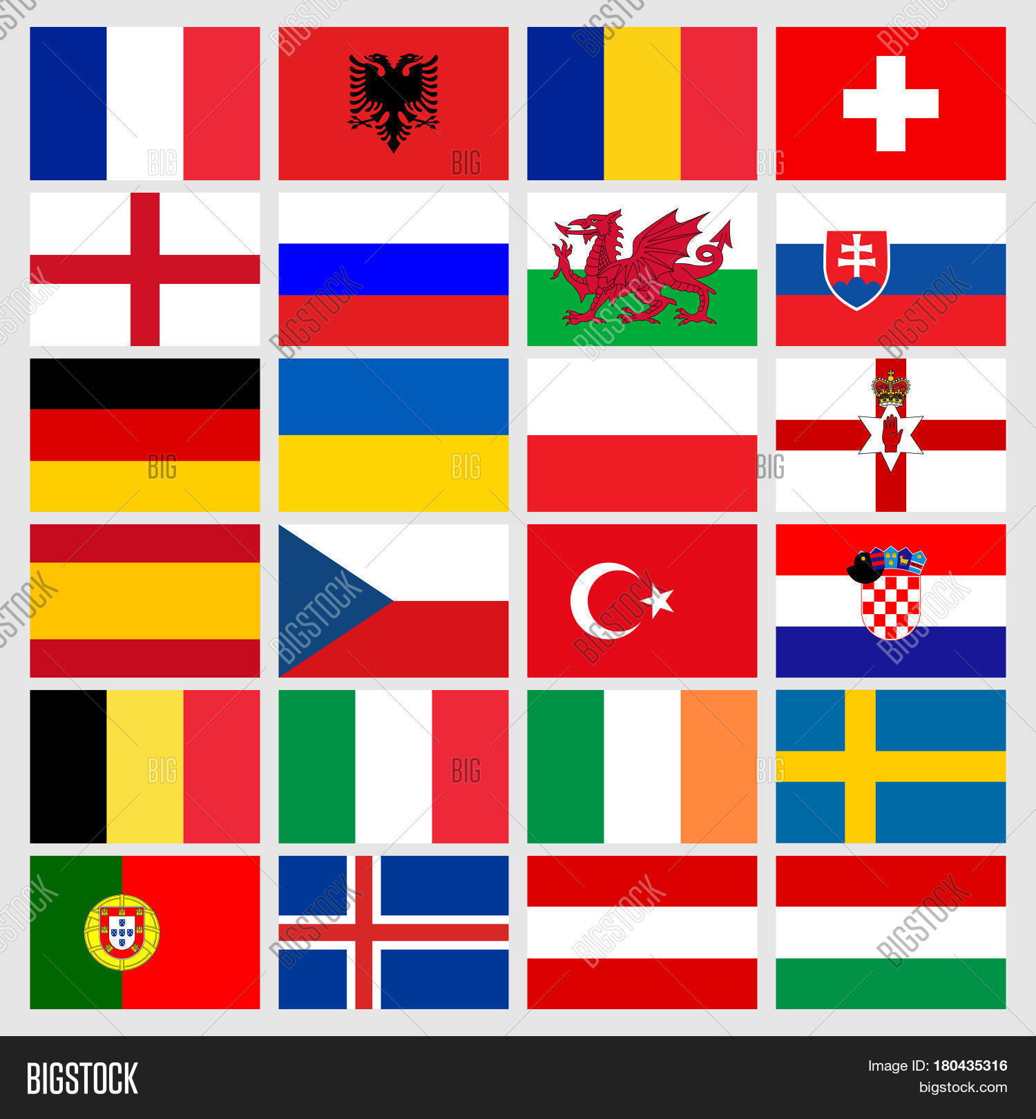 Set 24 Icons Flags Image & Photo (Free Trial) | Bigstock