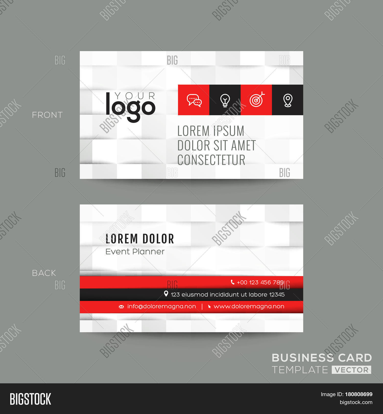Business Card White Vector & Photo (Free Trial) | Bigstock
