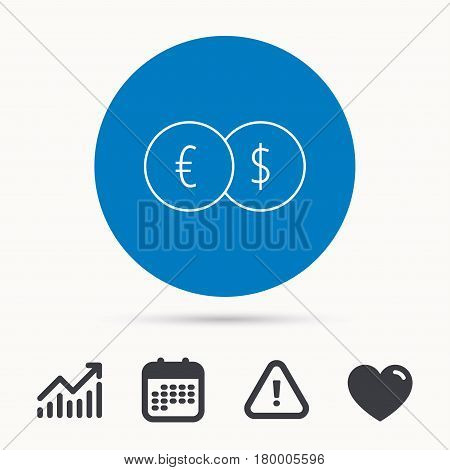 Currency Exchange Vector Photo Free Trial Stock Banking Transfer Sign Euro To Dollar Symbol Calendar Attention