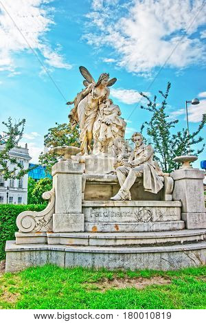 Raimund Ferdinand Sculpture In Weghuberpark Vienna