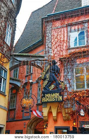 Plate To Marx Augustin On The Facade Of Griechenbeisl Vienna