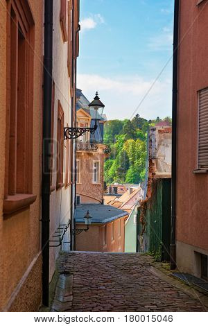 Narrow Street In Baden Baden