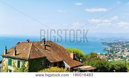 Lavaux Vineyard Terraces Hiking Route In Switzerland
