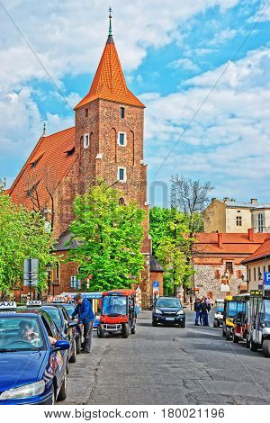 Church Of Holy Cross In Old Town Of Krakow