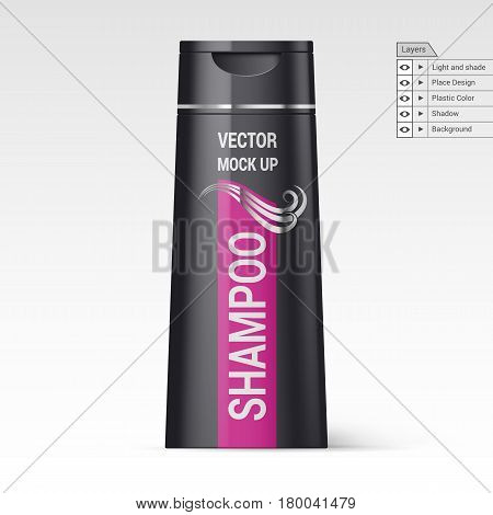 Black Bottle Shampoo Vector & Photo (Free Trial) | Bigstock