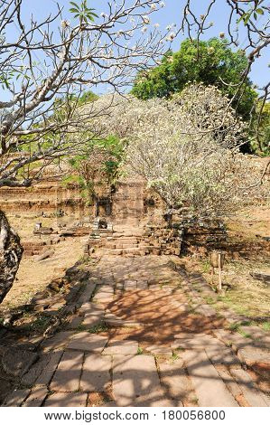 The Steps To The Temple Of Wat Phu At Champasak
