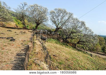 The Steps To The Temple Of Wat Phu At Champasak