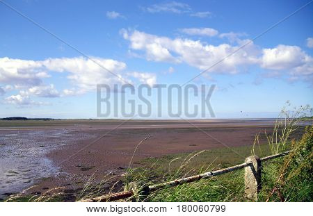 Budle Bay at Low Tide in Northumberland