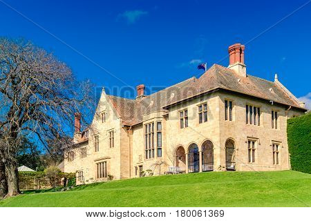 Adelaide Australia - October 23 2016: Carrick Hill estate located at the foot of the Adelaide Hills. It is a historic property accessible for public