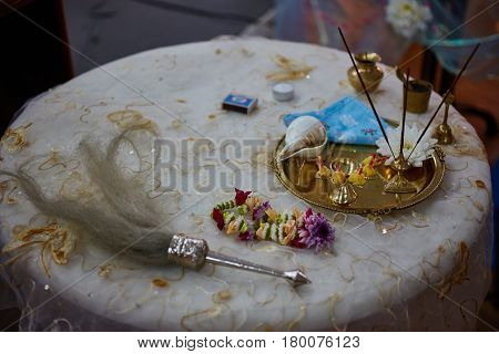Puja Parafernalia For Worship Krishna