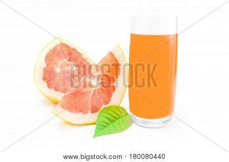 Pompelmoes isolated on a white background cutout