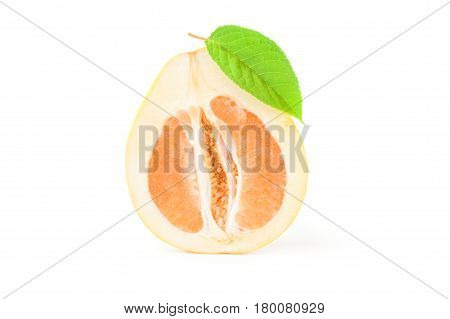 Citrus maxima isolated on a white background cutout
