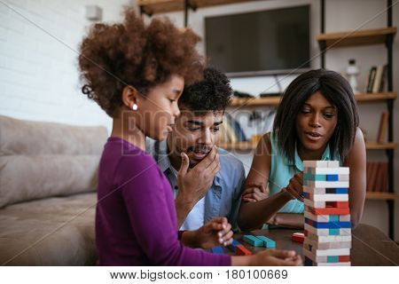 Playing Jenga At Home