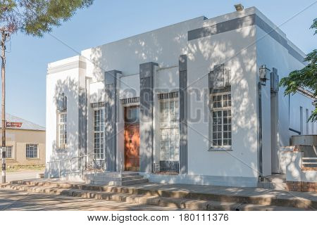 PHILIPPOLIS SOUTH AFRICA - MARCH 21 2017: An historic old building in Philippolis the oldest town in the Free State Province